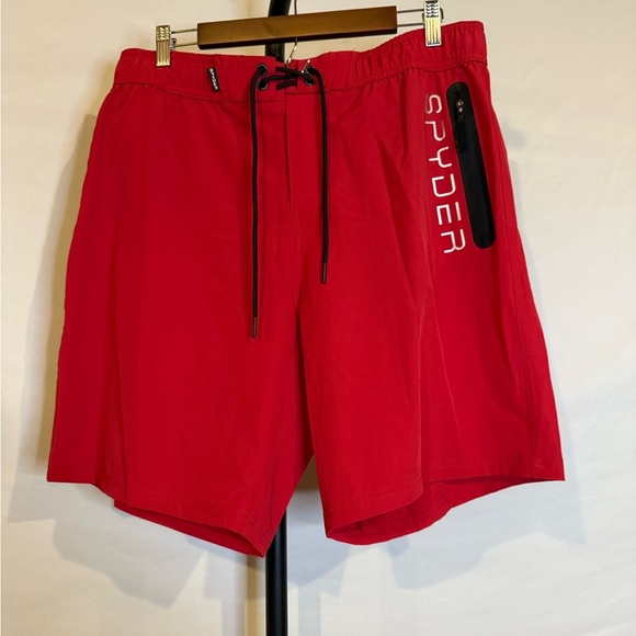 Spyder XL Men's Red UV Protection Breathable Swim Shorts‎ - Picture 2 of 5